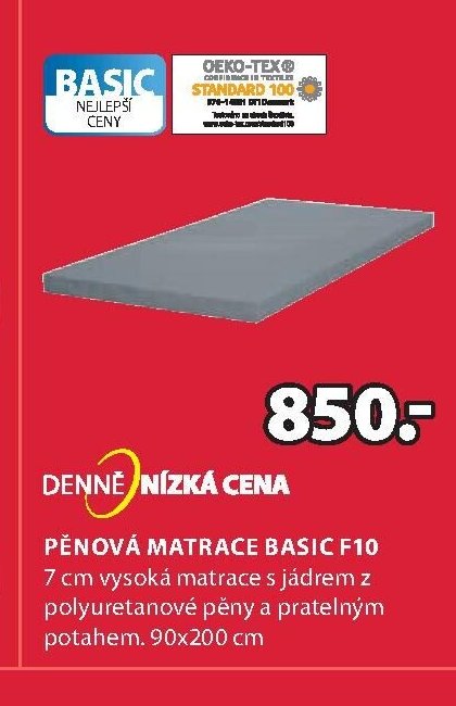 Pěnová matrace BASIC F10