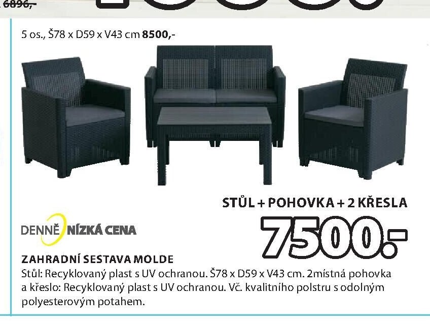 ZAHRADNÍ SESTAVA MOLDE
