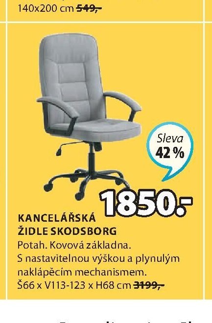 KANCELÁŘSKÁ ŽIDLE SKODSBORG