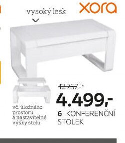 6 konferenční stolek