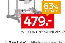 POJÍZDNÝ ŠATNÍ VĚŠÁK