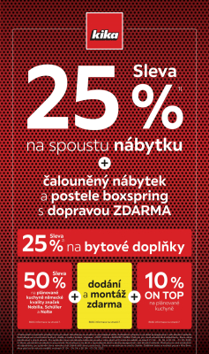 akční leták Kika nábytek 19.4.2022-1.5.2022