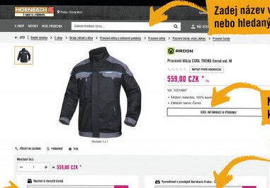 Pracovní blůza COOL TREND černá vel. M