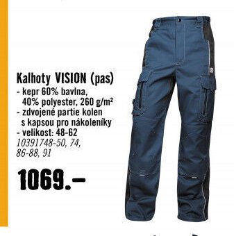 Kalhoty VISION (pas)