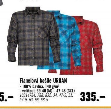 Flanelová košile URBAN