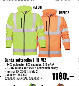 Bunda softshellová HI-VIZ