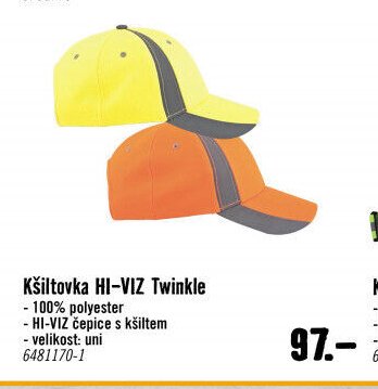 Kšiltovka HI-VIZ TWINKLE