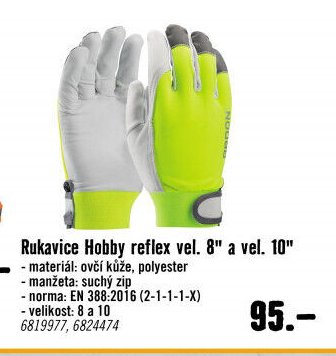 Rukavice Hobby reflex