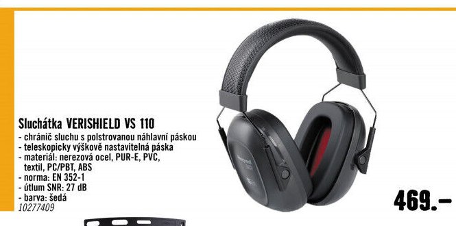 Sluchátka VERISHIELD VS 110