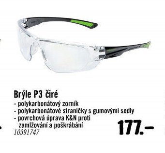 Brýle P3 čiré