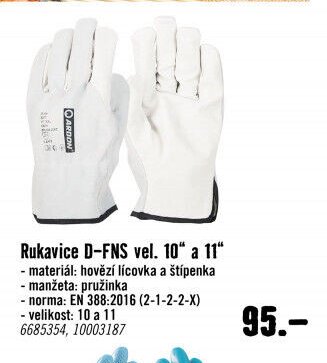 Rukavice D-FNS vel. 10