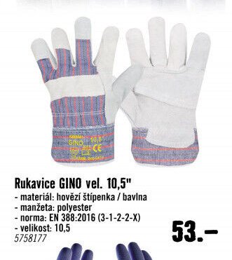 Rukavice GINO vel. 10,5