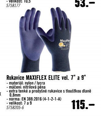Rukavice MAXIFLEX ELITE vel. 7