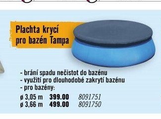 Plachta krycí pro bazén Tampa