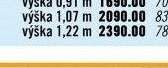 Bazénové schůdky 1,07 m