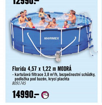 Florida 4,57 x 1,22 m MODRÁ