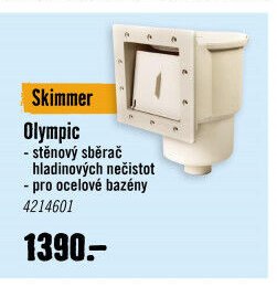 Skimmer Olympic - stěnový sběrač hladinových nečistot