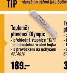 Teploměr plovoucí Olympic