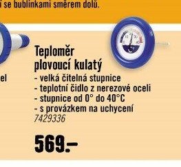 Teploměr plovoucí kulatý