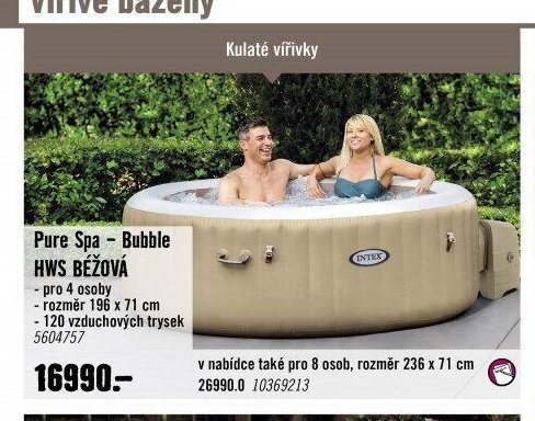 Pure Spa - Bubble HWS BÉŽOVÁ