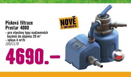 Písková filtrace Prostar 4000