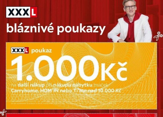 XXXL poukaz 1.000 Kč