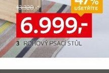 Rohový psací stůl