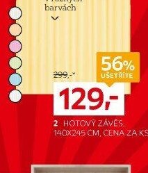 Hotový závěs