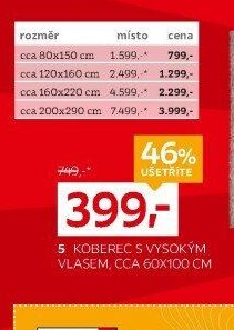 Koberec s vysokým vlasem