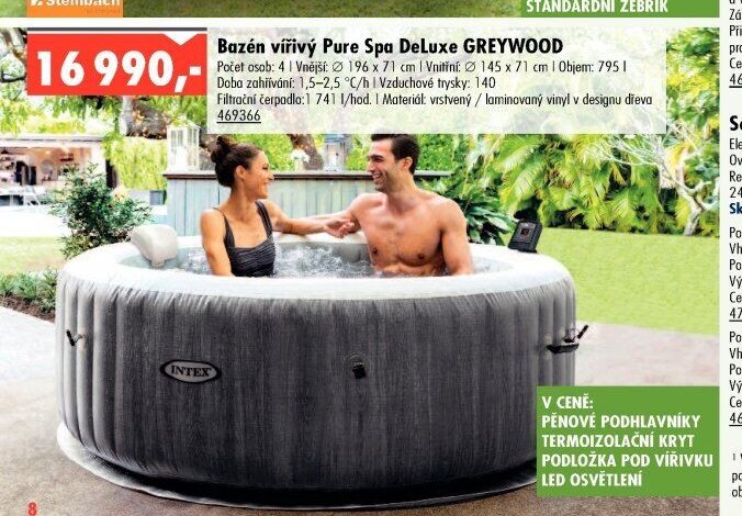 Bazén vířivý Pure Spa DeLuxe GREYWOOD