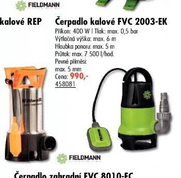Čerpadlo ponorné kalové REP 1100 INOX