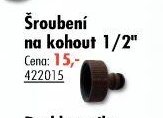 Šroubení na kohout 1/2