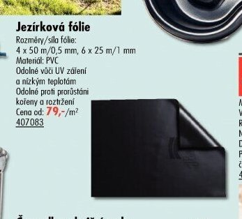 Jezírková fólie