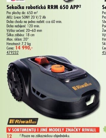 Sekačka robotická RRM 650 APP