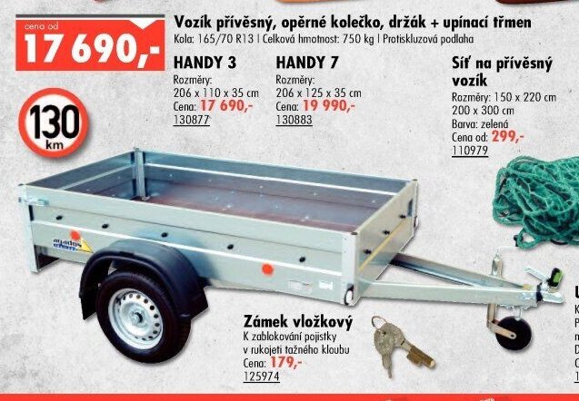 Vozík přívěsný