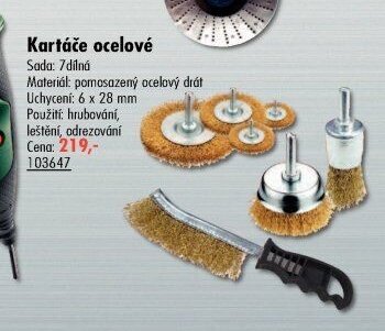Kartáč ocelové sada