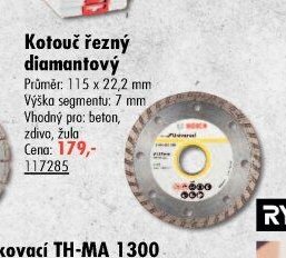 Kotouč řezný diamantový (115 mm)