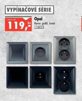 Vypínačová série Opal