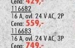 Relé impulsní (16 A, ovl. 24 V AC, 2P)