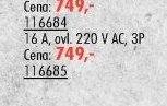 Relé impulsní (16 A, ovl. 220 V AC, 3P)