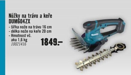 Nůžky na trávu a keře DUM604ZX