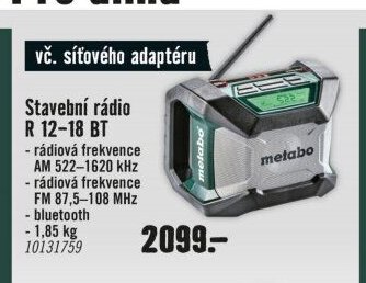 Stavební rádio R 12-18 BT