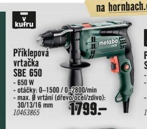 Příklepová vrtačka SBE 650
