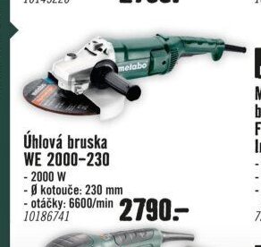 Úhlová bruska WE 2000-230