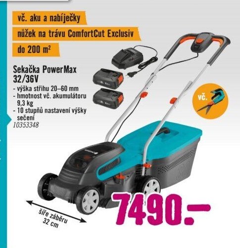 Sekačka PowerMax 32/36V