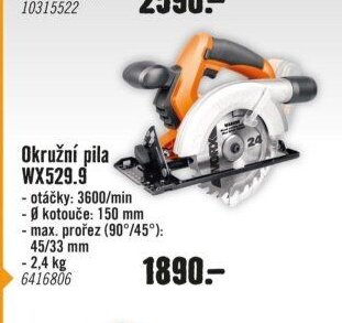 Okružní pila WX529.9