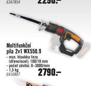 Multifunkční pila 2v1 WX550.9