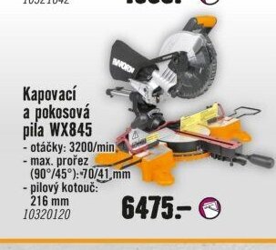 Kapovací a pokosová pila WX845