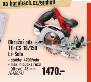 Okružní pila TE-CS 18/150 Li-Solo