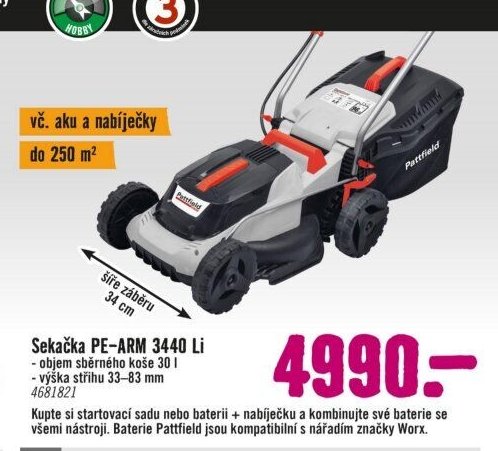 Sekačka PE-ARM 3440 Li